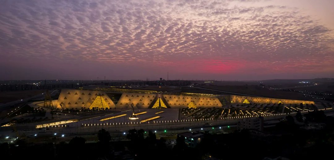 SciFiArchives's tweet photo. Grand Egyptian Museum by Heneghan Peng Architects in Giza, Egypt. The largest museum in the world for a single civilization. https://t.co/XiOwdDTH1C