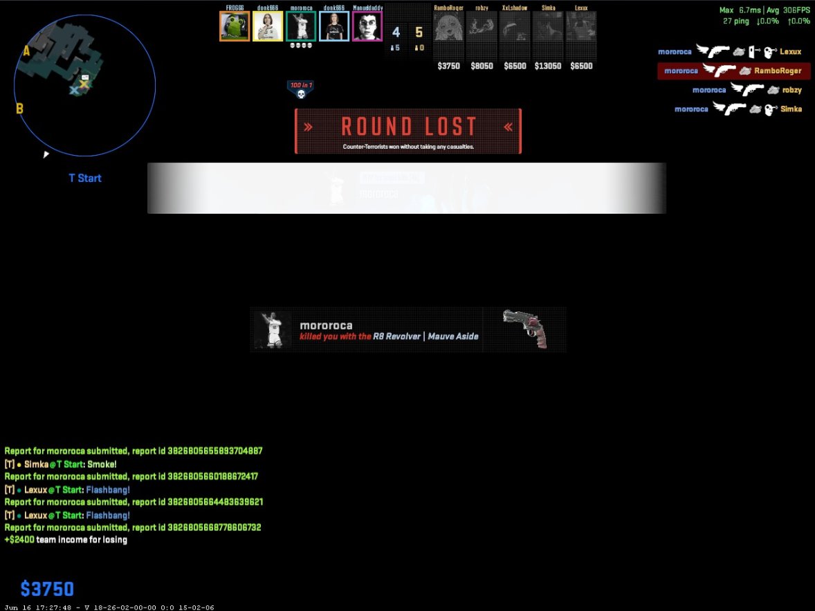 AshravenTV's tweet photo. Yet another spinbotter that rage-cheats when they are losing legit.
Morocoa the cheater profile:
https://t.co/lsruAcNcFi

@valvesoftware @CounterStrike When are you actually going to fix your game so it is playable? https://t.co/HCQpWy91M0
