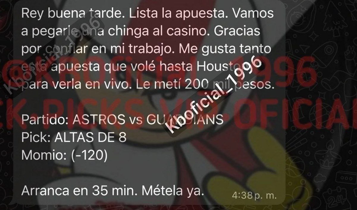 KickStakes's tweet photo. REY APOSTADOR 👇💣 https://t.co/3SzveS3CA4