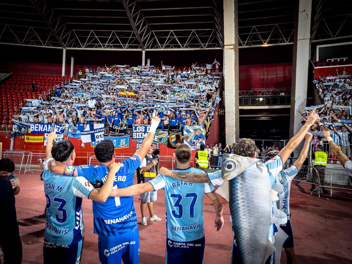 malaga's tweet photo. ¡Somos de Primera! 💙🤍#MálagaConElMálaga https://t.co/bpW2eMLsXl