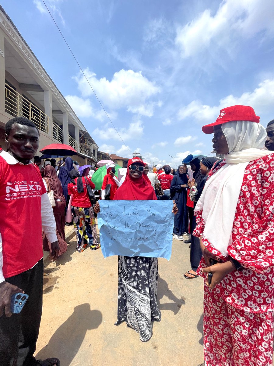 SheIsTito08's tweet photo. Know your genotype,save the next generation.

Proud to have joined the #STNGBIGWALK2026 for sickle cell awareness.

#meyiwaverafoundation  #SaveTheNextGeneration #Stngoperations #SickleCellAwareness #stngbigwalk2026 https://t.co/u61jcwrfPY