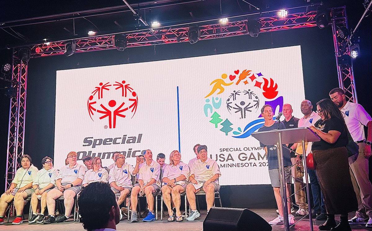 4entrepreneur's tweet photo. As the 2026 Special Olympics USA Games begin today in Minnesota, I'm thinking about the Team Nevada athletes I had the honor of meeting at their send-off earlier this week.

These athletes represent communities from across Nevada and carry the pride, determination, and spirit of our state to the national stage.

I was also grateful to meet former Raider and Super Bowl champion Leo Gray, who was among the coaches and volunteers helping prepare Team Nevada for the USA Games.

To Team Nevada: Nevada is proud of you and cheering you on every step of the way.

Go Team Nevada!

@SONevada @SpecialOlympics @Olympics
