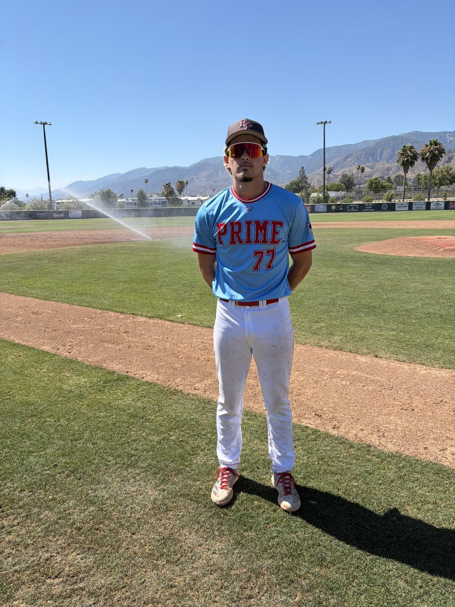FiveToolCA's tweet photo. F: Prime 2027 6, Dirtbags 2
PoG: @zachpowelson27 5IP, 6K, 0ER 
Notable: @Orlandooates9 2-3, 2B, 2RBI https://t.co/Ek5Ly0Kxjm