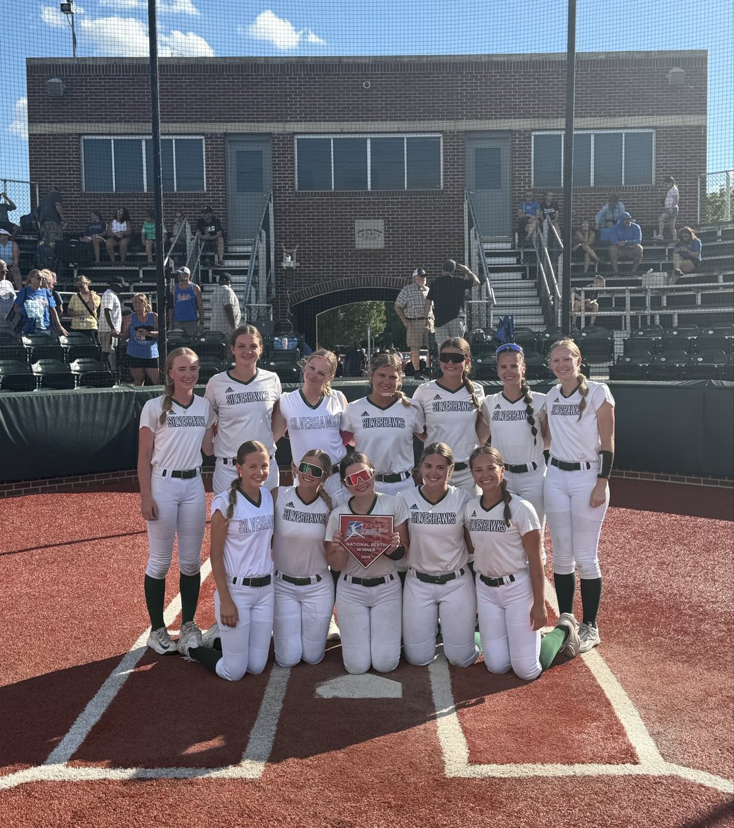 CoachVigliotti's tweet photo. Exhausted. Sunburned. Worth it.

So proud of how this team fought at the PGF National Qualifier in Crown Point to earn a Platinum Bid. They never stopped battling. What a weekend. @SilverHawkSball https://t.co/GWn3nr1xVI
