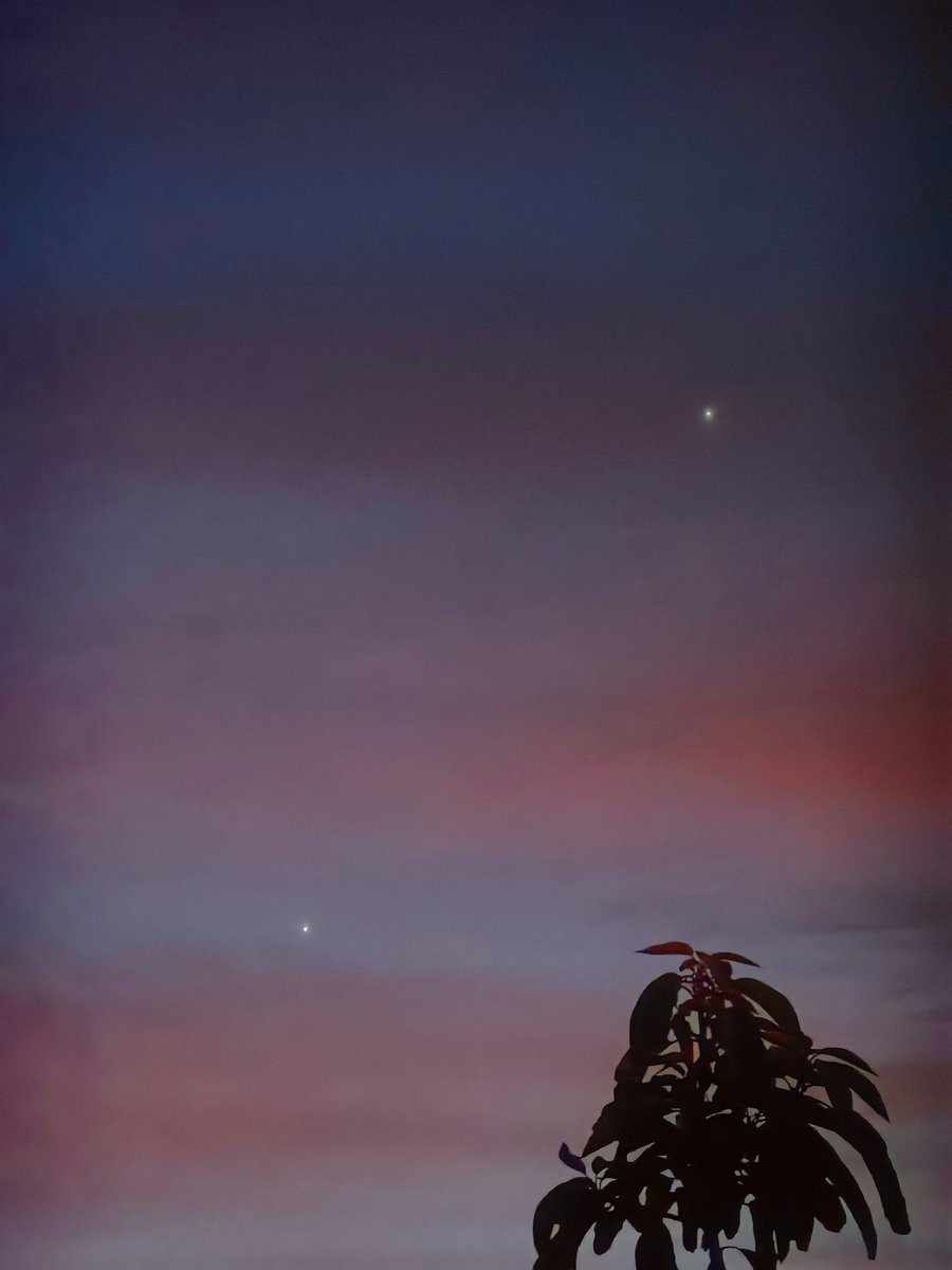 seba_sirius's tweet photo. Saluden a Venus y Jupiter https://t.co/j83zSRql14