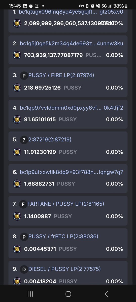 LGBTQXYZE's tweet photo. 6.20.26:
We would humbly like to conversate about the Top #14 spot on @bilion1983 ’s Alkane Vercel application.

Today’s Top #14 goes to the " TOKEN " / FIRE LP.

" TOKEN " was accidentally created with borderline u126 tokenomics about five months ago, back when DIESEL was valued at roughly two cents.

So yes, @PUSSY277574 was an accident that ended up pumping symmetrically alongside ~ six humble two-cent DIESELs.

That is why it pumps so aggressively.
For nearly five months, " TOKEN " rode the wave beside those six tiny DIESELs, and the valuation structure followed it the whole way up.

The tokenomics behind the " TOKEN " / FIRE LP are simple:

To Target Hard Drive #4.

We have no clue who owns the HardDrive #4 holding exactly:

91.651011615 " TOKEN "

So the current tokenomics are designed to bait HardDrive #4:

91.651011615 PUSSY277574 = 0.69 FIRE

#Alkane #Alkanes #Creationism #Gamble #BettingAgainst #Gambling #AlkaneNetwork #AlkaneCommumity #Bitcoin #BlockChain #Layer0 #FamilyOwned #Learning