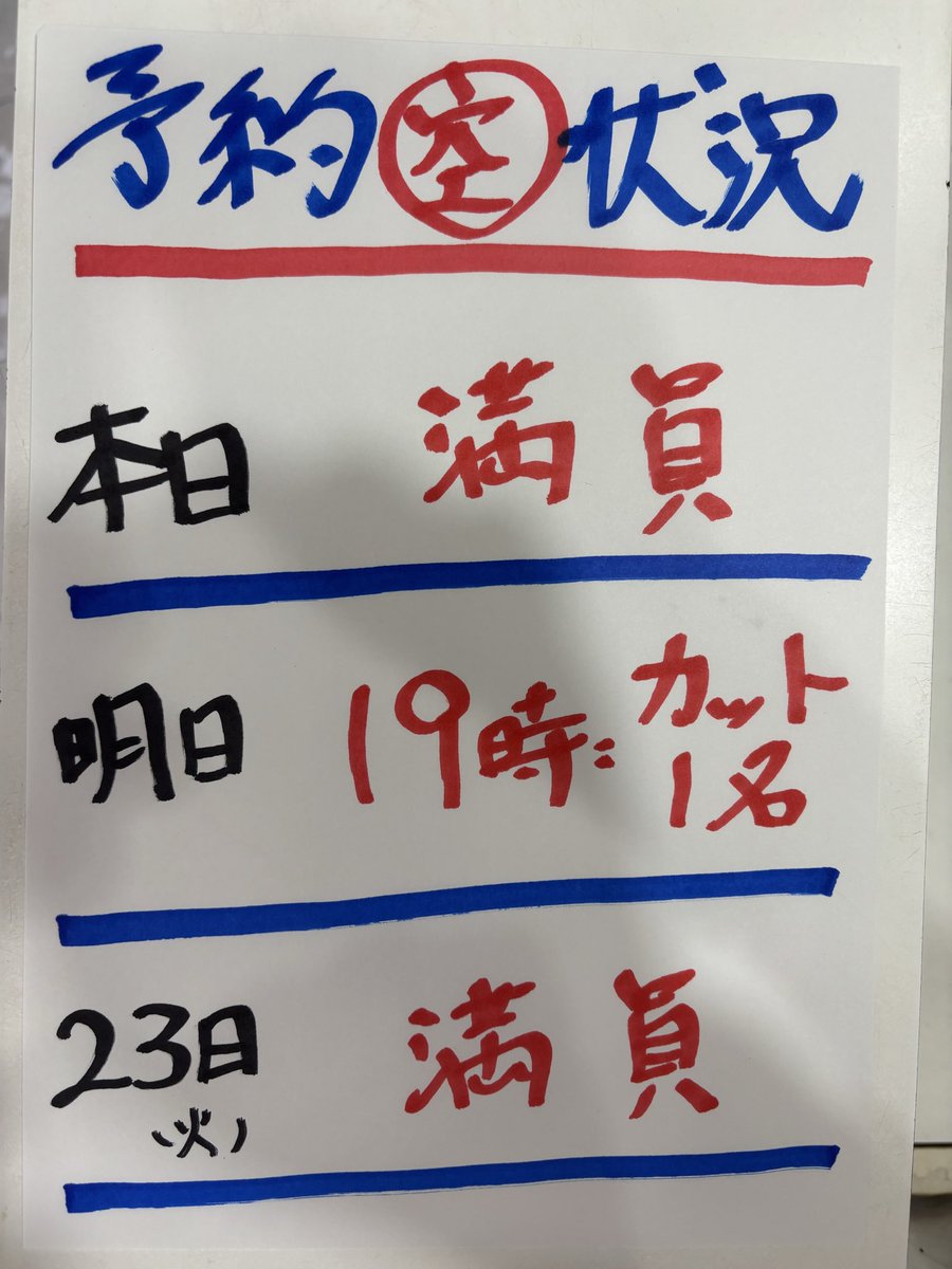 CHIC_49's tweet photo. 予約空き状況
21日（日）満員です。
22日（月）19時：カット1名。
23日（火）満員です。
24日（水）定休日。
25日（木）空きあります。
26日（金）10時：1名。12時：1名。
27日（土）19時：カット1名。
28日（日）16時：カット1名。
詳しくはお電話でご確認下さい。
#豊島区 #南大塚 #美容院 https://t.co/Ahc8mX19ei