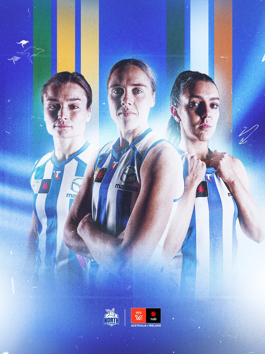 NMFCWomens's tweet photo. Ash Riddell and Jas Garner will represent the Aussies in August's rep match, while Erika O'Shea will line up for the Irish 🇦🇺 v 🇮🇪

📝: https://t.co/Y3RSdiQIyB https://t.co/fh4BL9ug0Z