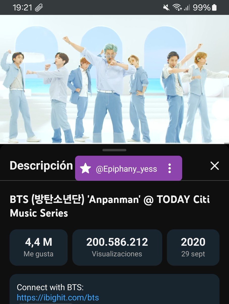 epiphany_yess's tweet photo. Y0UTUB£ #BTS #방탄소년단

• "Anpanman" @ TODAY citi Music Series alcanzo 200,000,000M+ de vist@s en Y0utub£

• "Shot Glass of Tears" de #JUNGKOOK (Audio)  alcanzo 30,000,000M+ de vist@s en Y0utub£.

#Anpanman200M #BTS_Anpanman  #Anpanman200MViews #방탄소년단정국 #정국 https://t.co/p3M53I8tcv