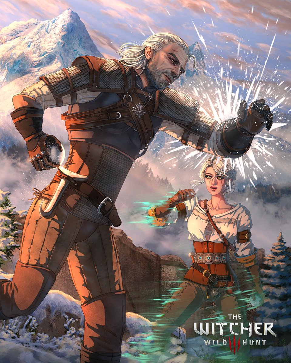 thewitcher's tweet photo. Ciri: “Tell me.. How do you do it?”
Geralt: “What?”
Ciri: “Always manage to pull yourself together, focus, no matter what’s happening?” 

To all the dads out there: Happy Father’s Day! Through every challenge, you protect those who mean the world to you - the joy on your child’s face and those little moments make every struggle worth it.❤️💪

Art by @KirieSempai