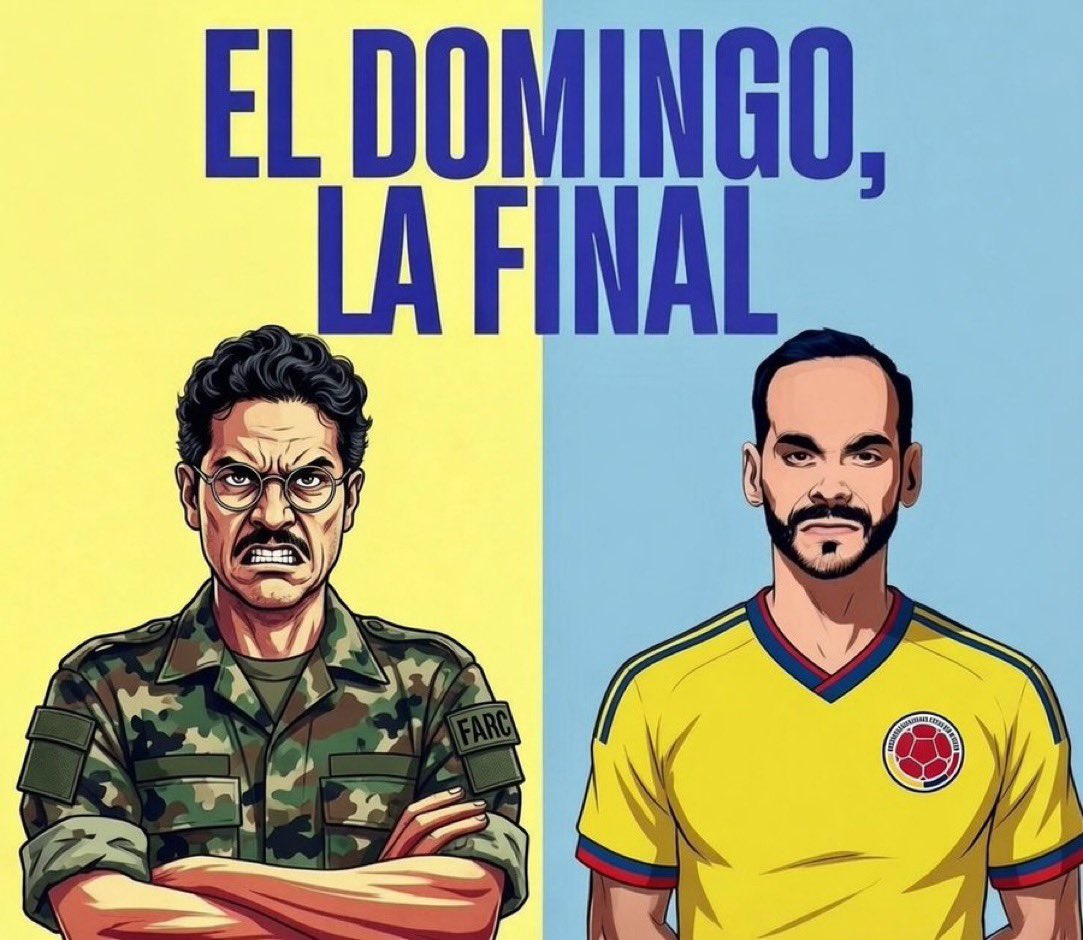 HugoLeonElRojo's tweet photo. Es Colombia vs la guerrilla 

#AbelardoPresidente https://t.co/8ygLKnwsuu