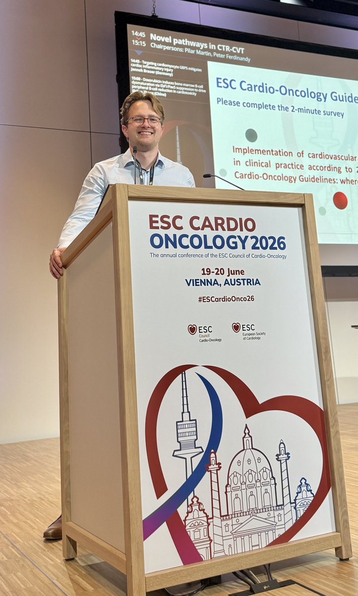 LorenzLehmann's tweet photo. Great days at #ESCardioOnco26! Happy and inspired by discussions and a bag full of new collaborations! Proud on my enthusiastic group members for their work and excellent presentations!! 😎 https://t.co/z8jeaKyHnx
