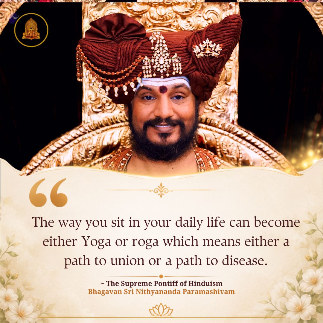 SriNithyananda's tweet photo. Yoga is as immediate in its results as any chemical reaction. In fact, as a form of spiritual alchemy, it is even more immediate than regular chemistry because it works directly on your consciousness to produce shifts in your physical and mental reality.
#Paramashiva #Nithyananda #InternationalYogaDay #NithyanandaYoga #YogaDay2026