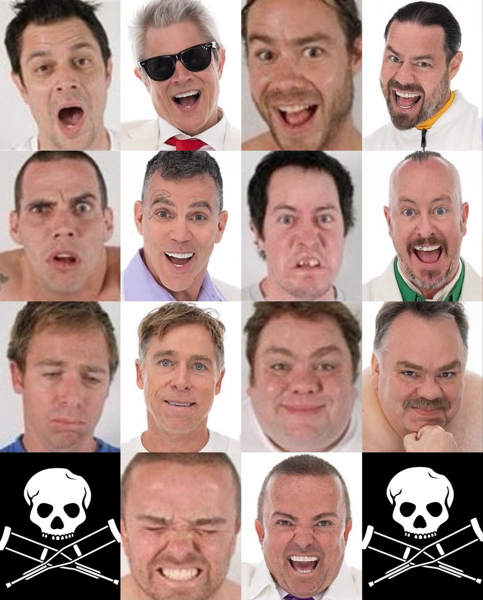 knxvilleballpit's tweet photo. jackass cast in 2006 vs. 2026 🥹 https://t.co/sVCMjP5MxF