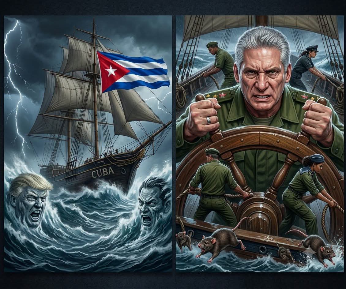 PedroCSilva83's tweet photo. Es En Medio de La Tormenta Cuando Las RATAS Abandonan El Barco, el CAPITAN se Aferra al Timon y Los VALIENTES lo Siguen!!!
                  💪❤️🇨🇺
#RaúlesRaul
#AbajoelBloqueo
#CubaTriunfara https://t.co/WVxAzqSUU8