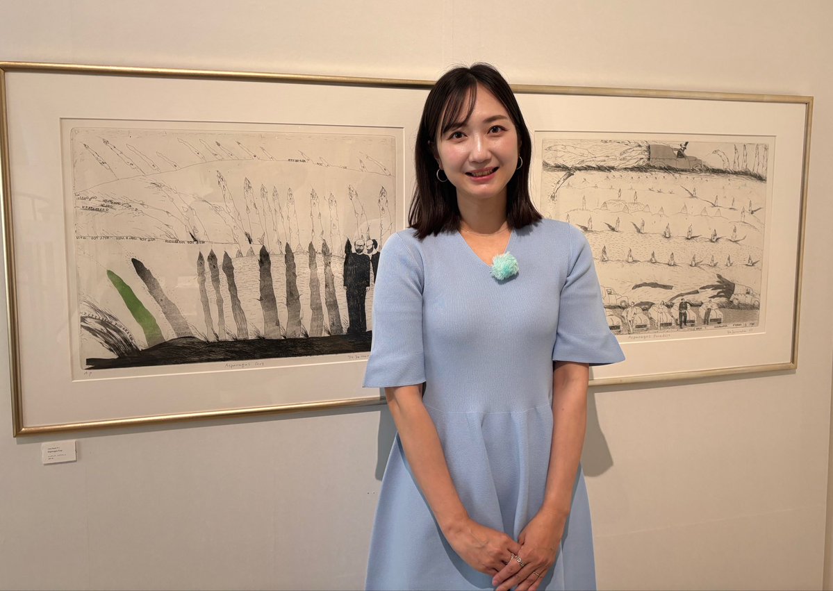luvcherrypie's tweet photo. KBS京都テレビ『比叡の光』で銅版画家の山本容子さんにインタビューさせていただきました。今週は第二弾をお届け。このあと8:45から是非ご覧下さい。先週分はこちらでご覧いただけます！
https://t.co/iEq31KMkAE 
中信美術館で現在開催の『山本容子版画展　物語をつつむ』でお話を伺いました！ https://t.co/ugwA6Zqpq9