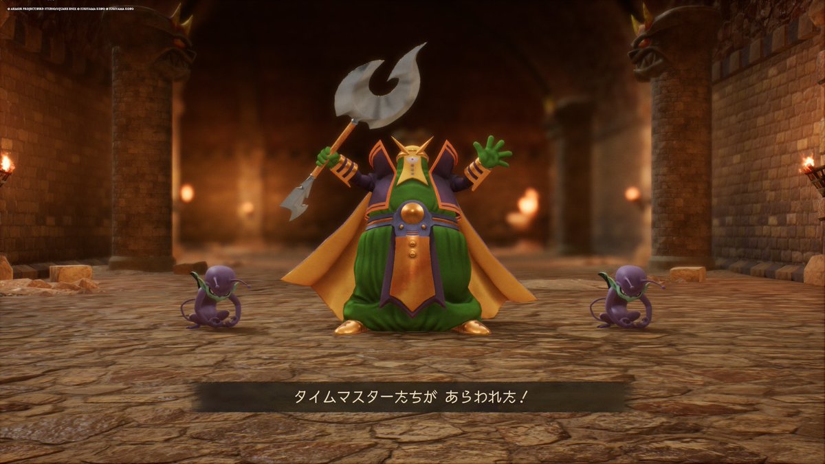 ryun_DQ10's tweet photo. タイムマスターいたんだけど
よけたら普通にスルーできたんだけど
倒さなくても良かったの…？

でもなんか気持ち悪いのでまた戻って倒しました😊

#DQ7 https://t.co/k0meWQYUGu