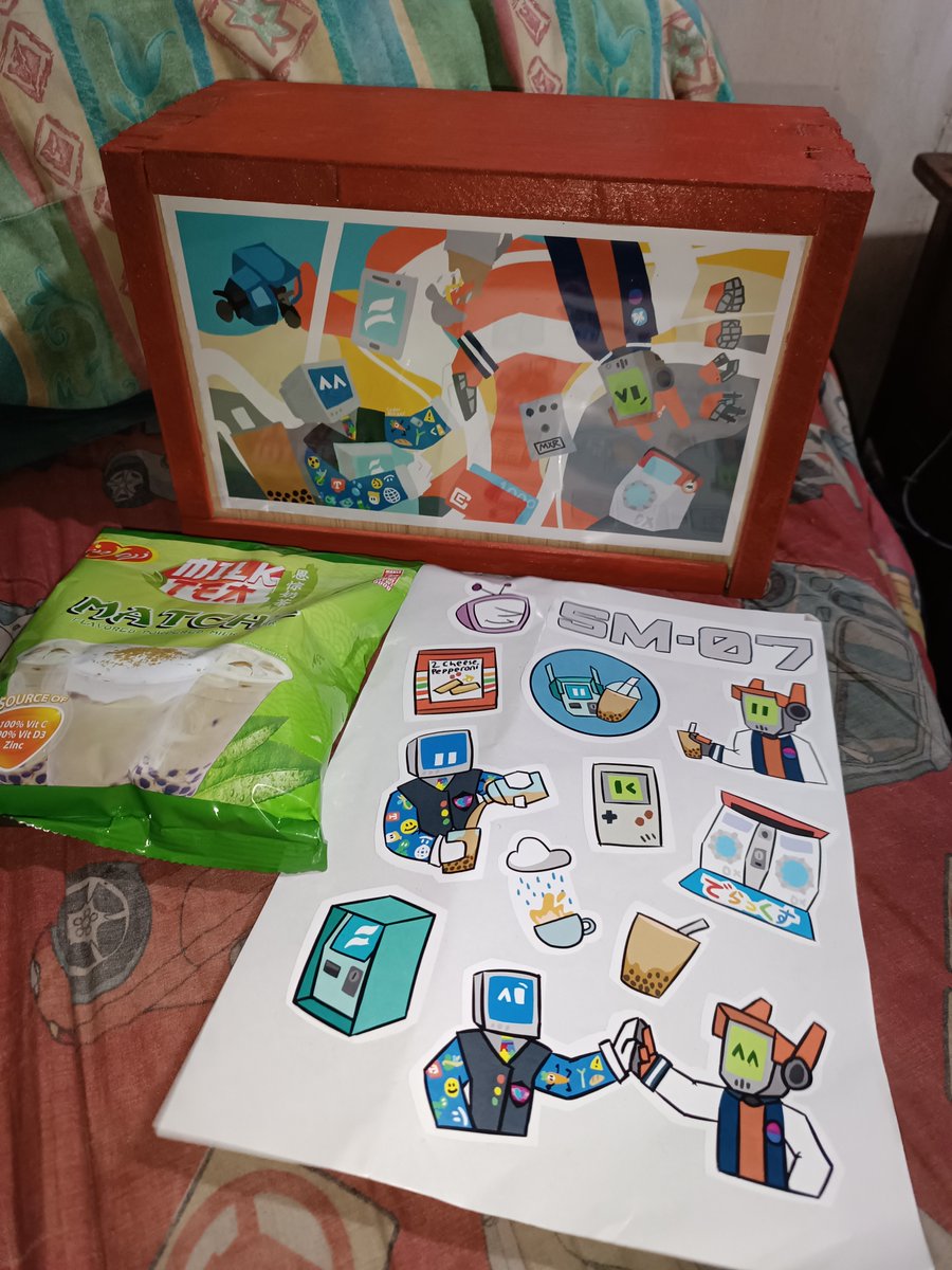 SeaMoon_exe's tweet photo. THEY TURNED ME INTO A MARKETABLE PLUSHIE

Wanted to share these incredible gifts I got of SM-07 from .@coderblitzer !! These are so incredible and thoughtful and I genuinely appreciate the effort you put into these! 🤖🧡 AAAA https://t.co/CI4SOLdjwb