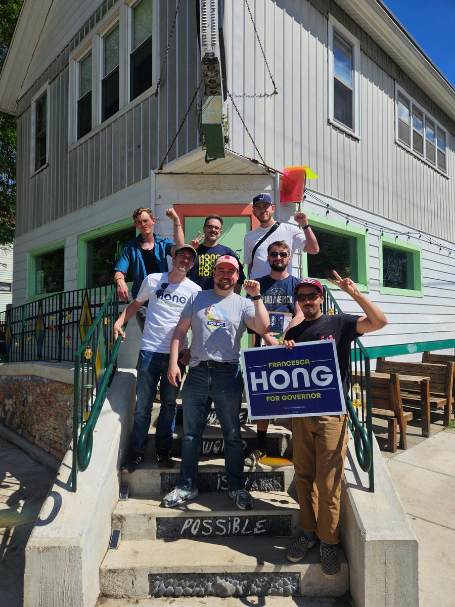 CamDaddyCaves's tweet photo. Some Highlights of today’s #WeekendOfAction canvassing for @FrancescaHongWI on the East Side of Milwaukee 🤠 https://t.co/bTN0IVba3p