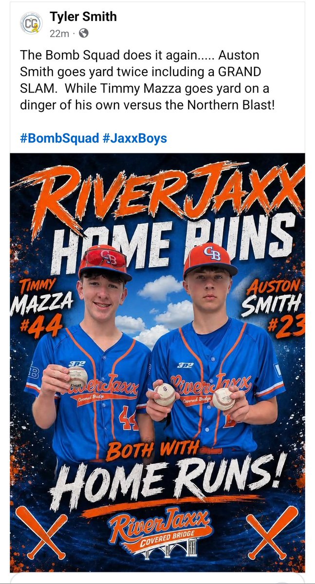 HerrodDean06's tweet photo. #JaxxBoysBaseball™️ 🔶️🔷️🔶️🔷️🔶️
      💪⚡️💪⚡️💪⚡️💪⚡️💪 https://t.co/sHySGPFg1b