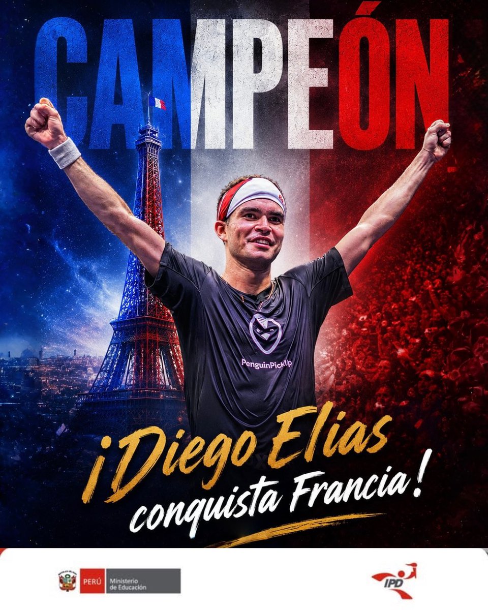 ipdperu's tweet photo. 𝗗𝗶𝗲𝗴𝗼 𝗘𝗹𝗶́𝗮𝘀 𝘀𝗲 𝗰𝗼𝗻𝘃𝗶𝗲𝗿𝘁𝗲 𝗲𝗻 𝗲𝗹 𝗽𝗿𝗶𝗺𝗲𝗿 𝘀𝘂𝗱𝗮𝗺𝗲𝗿𝗶𝗰𝗮𝗻𝗼 𝗲𝗻 𝗴𝗮𝗻𝗮𝗿 𝗲𝗹 𝗣𝗦𝗔 𝗦𝗾𝘂𝗮𝘀𝗵 𝗧𝗼𝘂𝗿 🇵🇪

¡Vale un Perú! En una nueva demostración de su garra y excelente nivel, Diego Elías, integrante del Programa Lima 2027 del IPD, hizo historia al convertirse en el primer sudamericano en consagrarse campeón del PSA Squash Tour, prestigioso torneo que reunió a los ocho mejores jugadores del mundo de esta disciplina.

Conoce más 🔗 https://t.co/RKXYulPJoj