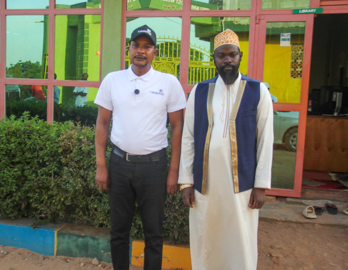 tabasamufdn's tweet photo. The director of Tabasamu Foundation Uganda Hon Ismail Lubega Uthuman Kaka and his team received by Dr. Mutazindwa Kasim Idriisa the school director, paid a courtesy visit to Ibin Salaam Islamic Nursery and Primary School in Masaka Kako on Saturday 20th 2026. https://t.co/Gnljgwb04K