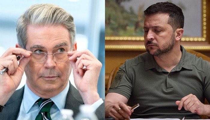 AlienorAubigne's tweet photo. Le ministre américain des Finances a qualifié Zelensky de « M. Bean défoncé » et de « petit salaud » 
- New York Times

Scott Bessent, l’un des plus influents collaborateurs de Trump, a qualifié le dirigeant ukrainien de « petit salaud » et de « M. Bean défoncé ». https://t.co/TqDgHYWwZO