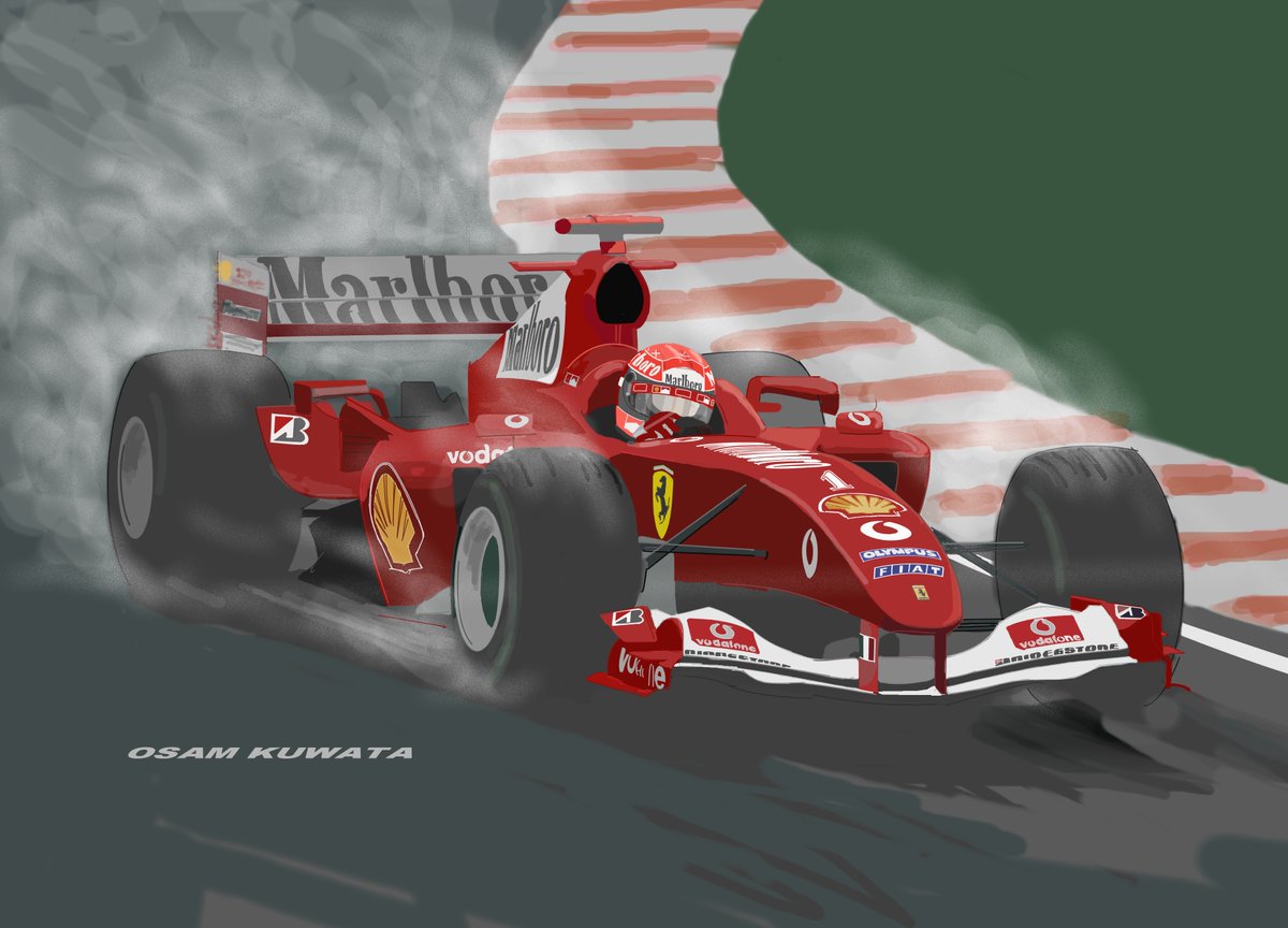 osamtw's tweet photo. 梅雨ですねえ、雨のシーンを描いた絵を4枚
アルピーヌA110 PCで描き始めた1999年頃の作品
RX-7 スパ24時間で優勝
フェラーリ F2004 シューマッハ
ティレル007 雨の富士で快走する星野一義
雨はドラマチックになります、また描きたくなりました
#alpine #f1 #rx7 #mazda #ferrari #tyrrell #schumacher https://t.co/seiSg3l2od