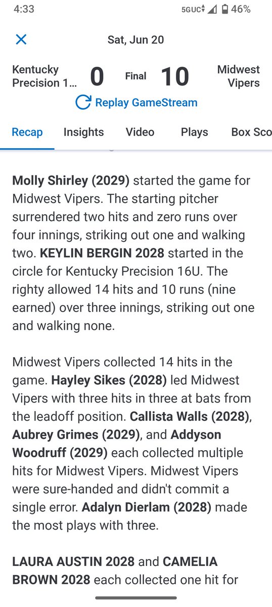 MollyShirley29's tweet photo. @MidwestVipers 4-0 in pool play in Paducah !!! @centralbea4v @MaddyShirley51 https://t.co/o1IGyfwTMZ