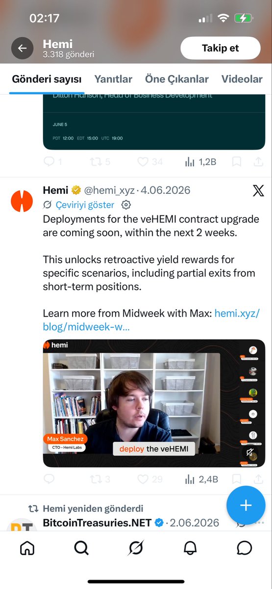 UmutCro's tweet photo. Protocol fees were delayed despite being stated as two weeks, and the admin page continues to have errors. They even blocked me on Twitter for asking about this and writing about it. There are only 2 or 3 people who actually message them, and they're blocking them too. This is unbecoming of Jeff Garzik. I'm sure he's unaware of this and that the page is managed by his employees.

@jgarzik @hemi_xyz  hemi vehemi