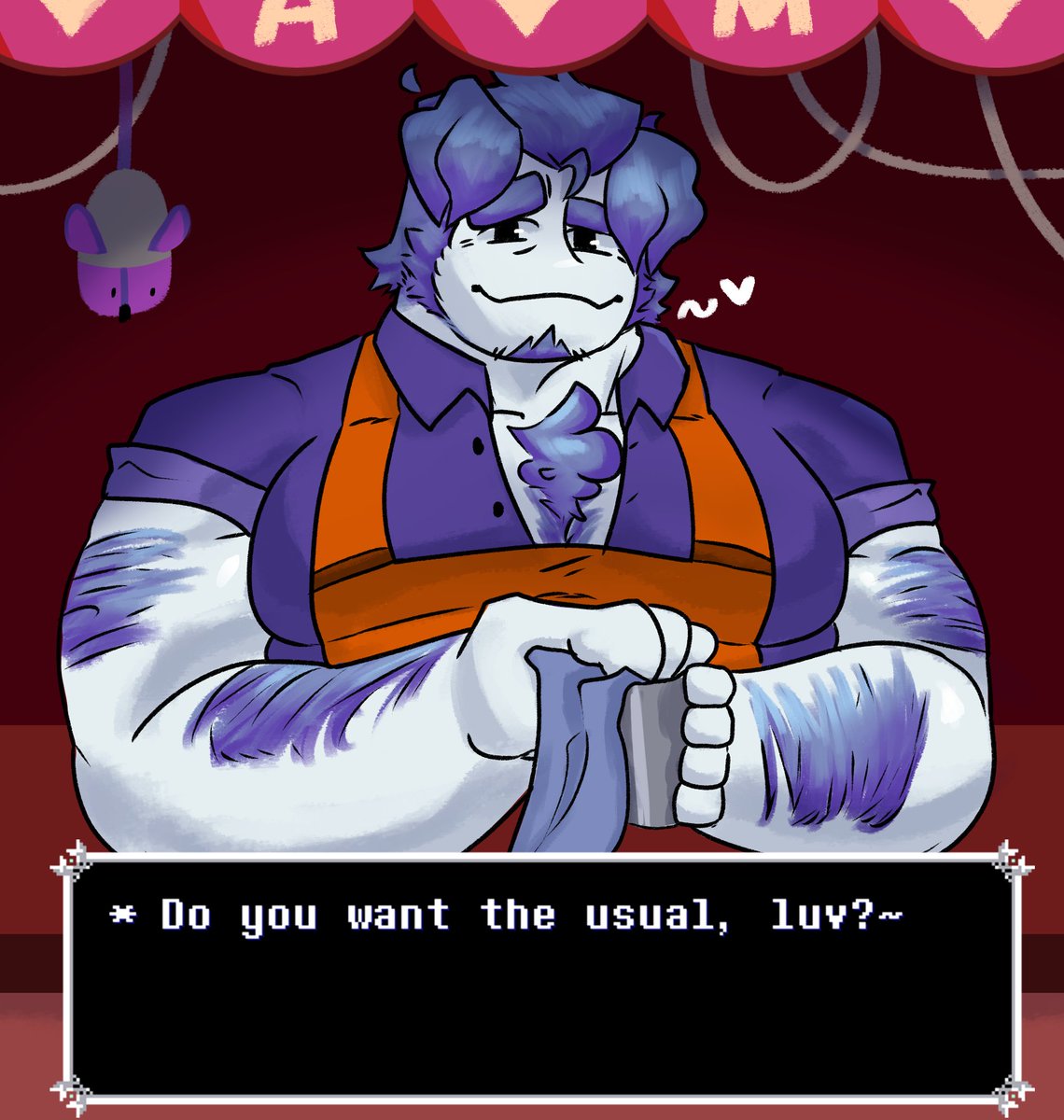 FitZz7_GG's tweet photo. Ramb is offering you a drink🥃

#DELTARUNE #bara https://t.co/0OH8p6cqTk