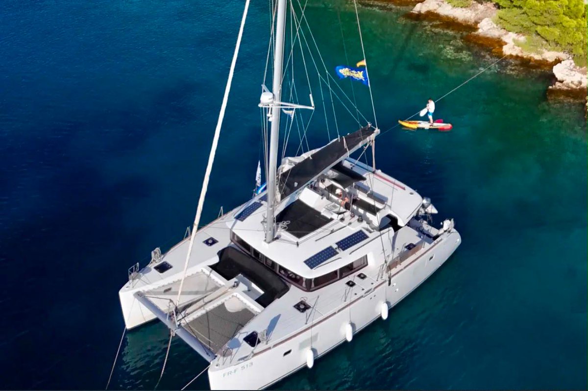 jobelov's tweet photo. Lagoon 450 F "Grand DeLuxe I" is now available for sale.

One of the most successful and sought-after cruising catamarans ever built, combining exceptional comfort, stability and proven charter performance.

Built in 2018, this well-maintained Lagoon 450 F offers 4 guest cabins plus 2 additional crew or guest cabins, spacious living areas, flybridge, panoramic saloon, generator, watermaker, air conditioning and solar power system.

Located in Šibenik, Croatia, this yacht represents an excellent opportunity for private ownership or as a turnkey charter investment with proven rental demand.

Length: 13.96 m
Beam: 7.87 m
Engines: 2 x Yanmar 57 HP
Fuel Capacity: 1,040 L
Water Capacity: 700 L

Professionally maintained with transparent service history and ready for her next owner.

Contact Master Ocean for full specifications, additional photos and viewing arrangements.

Worldwide Yacht Sales • Charter • Management

https://t.co/lDR127FUyY

#Lagoon450F #LagoonCatamaran #CatamaranForSale #LuxuryCatamaran #CruisingCatamaran #SailingCatamaran #CatamaranLife #YachtForSale #LuxuryYacht #YachtBroker #YachtSales #MasterOcean #Yachting #BoatForSale #SailingYacht #BluewaterCruising #LiveAboard #CharterInvestment #YachtInvestment #MediterraneanYachting #CroatiaYachting #LagoonOwners #Multihull #CatamaranWorld #YachtLifestyle #LuxuryLifestyle #BoatLife #SailingLife #YachtManagement #YachtCharter