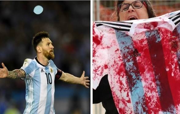 ACOM_es's tweet photo. Producen una repugnante mezcla de asco y risa, pero cuidado con estos matones: la selección argentina ya tuvo que cancelar un encuentro con la selección de Israel porque el mismo Leo Messi y otros compañeros de la albiceleste fueron amenazados por tarados como estos.
Y ojo, el mismo presidente de la federación Palestina de fútbol,  Rajoub, convocó a árabes y musulmanes a quemar fotografías y camisetas del astro argentino Lionel Messi si asistía al juego.
Así que risas, pocas.