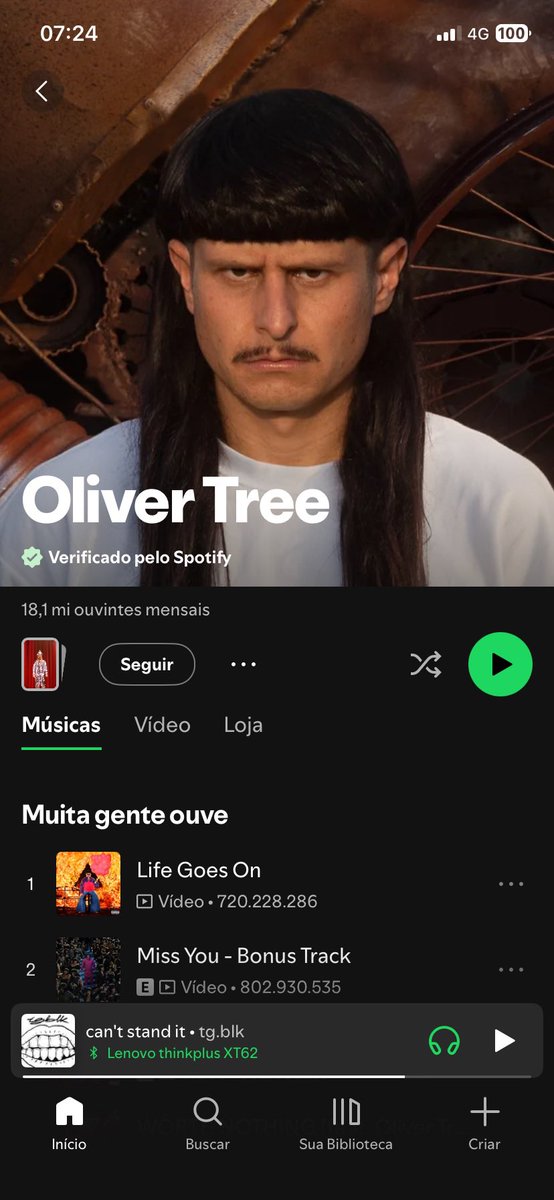 narc0barbie's tweet photo. Magina morrer com esse face card no Spotify 😭😭 divo q os alien o tenha ! https://t.co/9ZbKD5WCT8
