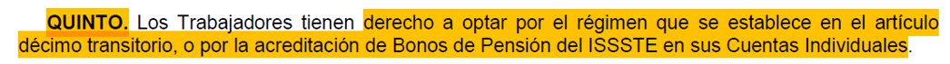 angelbalderas's tweet photo. Estimado Marx Arriaga @MarxArriaga escribiste que “Hoy escuché a @angelbalderasdecir que 8 de cada 10 maestros estaban en contra del pliego petitorio de la #CNTE y que todxs tenemos nuestros ahorros en una AFORE porque queremos.”

Como decía mi mamá, “así se hacen los chismes”, creo que en ambos ítems escuchaste mal. Si te hubieras quedado a la sesión de preguntas y respuestas, con gusto, te habría aclarado ambas cosas.

1. NUNCA dije que “8 de cada 10 maestros estaban en contra del pliego petitorio de la CNTE”. Más bien me referí a la encuesta de QM Estudios de opinión y HMG publicada en El Heraldo de México, el pasado 18 de junio, y que tú mismo puedes consultar. En esta encuesta se señala que 82% de los entrevistados manifestó estar en desacuerdo con las MANIFESTACIONES DE LA CNTE, el 83% en contra del CAMPAMENTO MAGISTERIAL, el 85% en contra de que la CNTE bloqueara los accesos al Estadio Azteca y que el 78% consideró que las acciones de la CNTE dañan la imagen de México ante el mundo. Como podrás ver, no se habla de los maestros como sujeto sino de los ENTREVISTADOS y tampoco se pregunta NADA del pliego petitorio.

2. NUNCA dije que “todxs tenemos nuestros ahorros en una AFORE porque queremos”. Hice referencia al artículo 5º transitorio de la ley del ISSSTE de 2007 (que puedes consultar tú mismo en el DOF del 31 de marzo de 2007). Por cortesía, y para no transcribir el texto, te anexo una imagen con lo que dice dicho artículo. Lo que señalé fue que más de 320 mil trabajadorxs que tuvieron la oportunidad de NO elegir cuentas individuales lo hicieron. Lógicamente 320 mil dista mucho de ser “TODOS”.

3. Afortunadamente, cualquiera puede verificar esta divergencia pues la sesión se grabó y se transmitió por FB Live. Te anexo el enlace https://t.co/0tSYPupIJ7