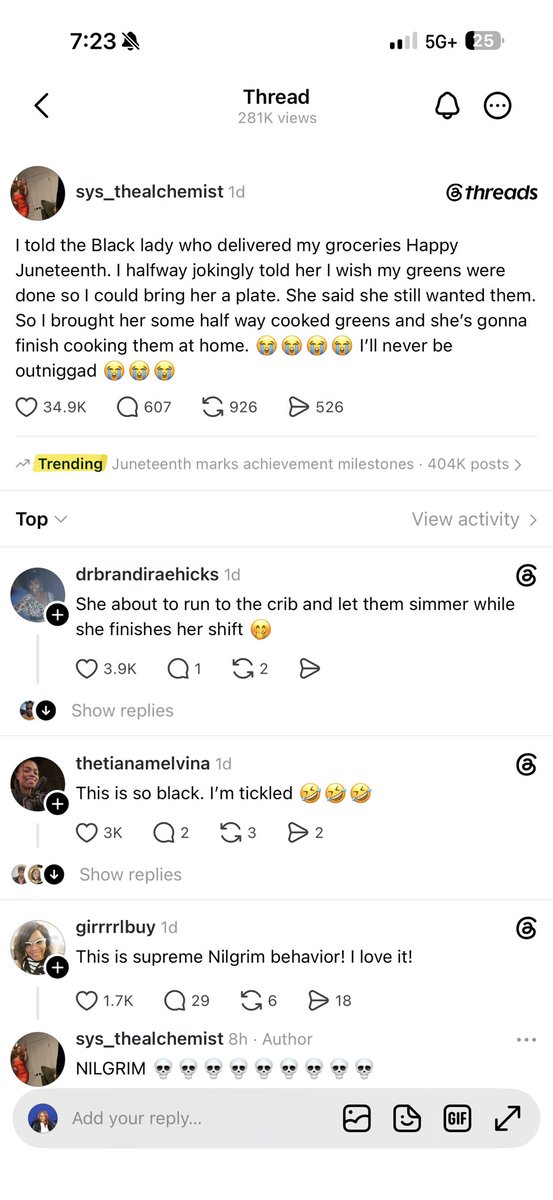 etoldyouso's tweet photo. @RoyIsThaTruth Not you stealing threads. LAME ASS NIGGA https://t.co/eY4LfdzMzK