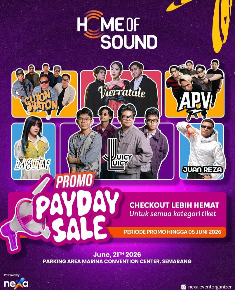donticallmekids's tweet photo. ⚠️WTS TIKET KONSER HOME OF SOUND SEMARANG!⚠️

4 TIKET REGULAR : 150K (BISA NEGO) 
1 TIKET REGULAR (SATUAN) : 40K

E-TICKET LANGSUNG DIKIRIM KE EMAIL PEMBELI. TIKET LANGSUNG ATAS NAMA PEMBELI JUGA!

#zonauang #konsersemarang #tiketkonser #semarang #zonajajan #idgitaf #juicyluicy https://t.co/0EOtBvsy3F