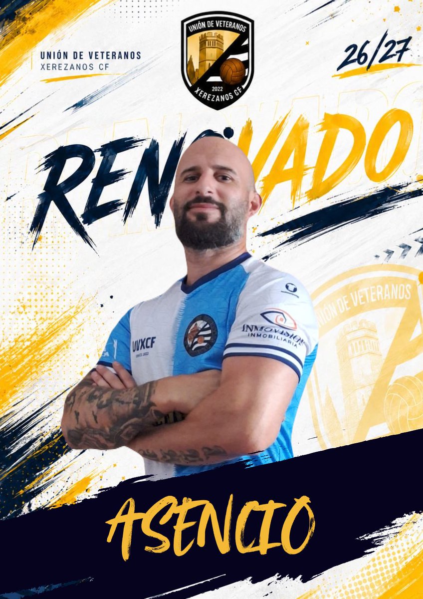UVXCF_2022's tweet photo. Empezamos con las renovaciones para 26/27 
Ivan Asencio el Killer  sigue un año mas !! 
#uniondeveteranosxerezanoscf #uvxcf #unionistas https://t.co/UXguvaJa2y