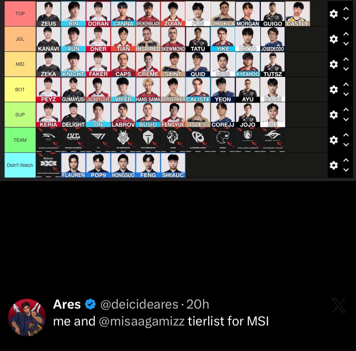 Ares tweet media