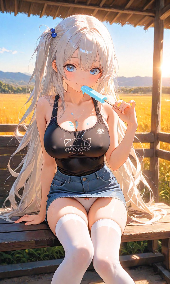 wa_nsu_AI's tweet photo. 皆さんこんにちは☀️

今日は暑いですね🥵

暑い時はアイスですね！ https://t.co/OLav51v1XS