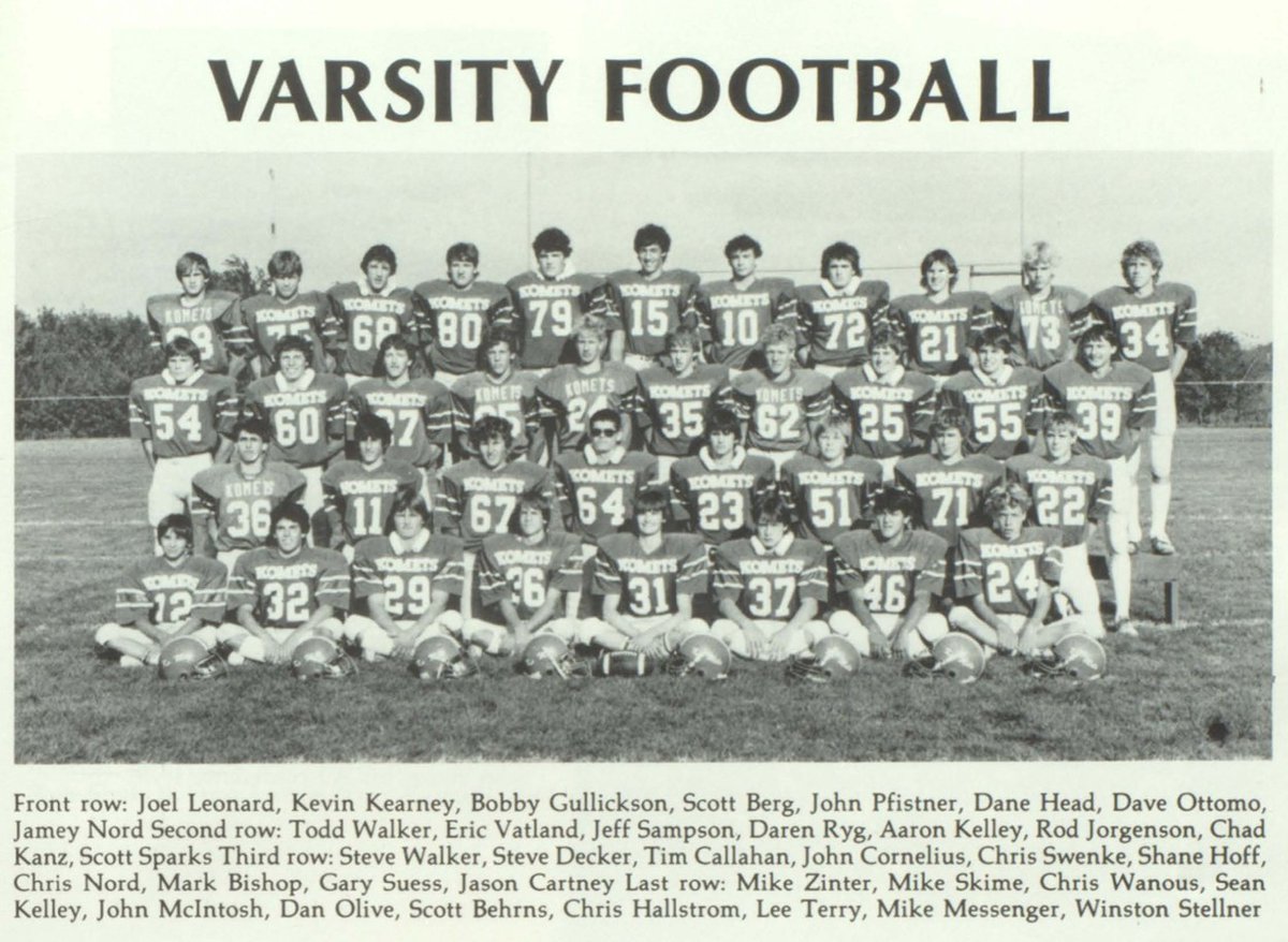 KMKoMetFootball's tweet photo. Big pads, iconic style, same undeniable KoMet pride. 💥

Our #ThrowbackThursday journey hits the 1980s! Help us identify these 80s gridiron stars in the comments! 👇
#KoMetFAMILY #80sGridiron https://t.co/5zSQ582Bvt
