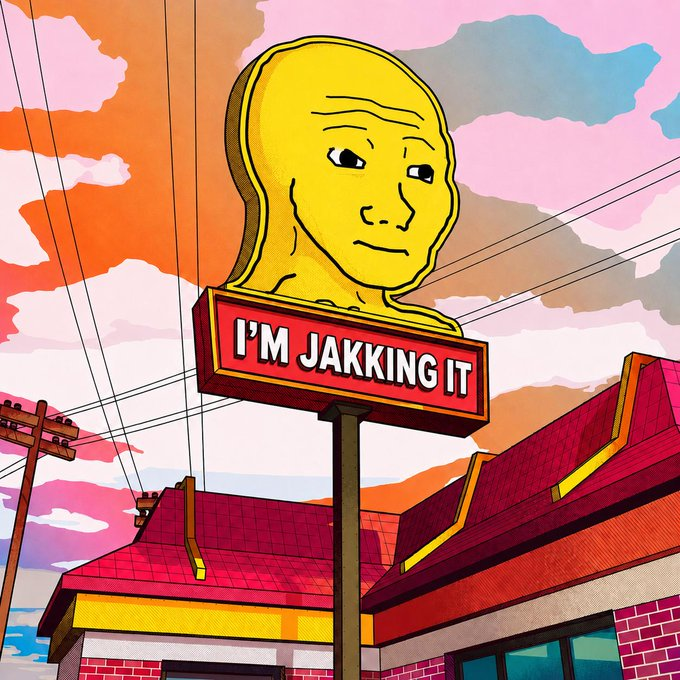 bojak_x's tweet photo. I'm Jakking It.

#Wojak #Binance #Meme https://t.co/znj2bIKnCH