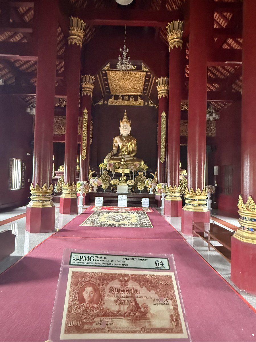 ThaiBanknote's tweet photo. ランナー式寺院 https://t.co/BfKd94Lvwc