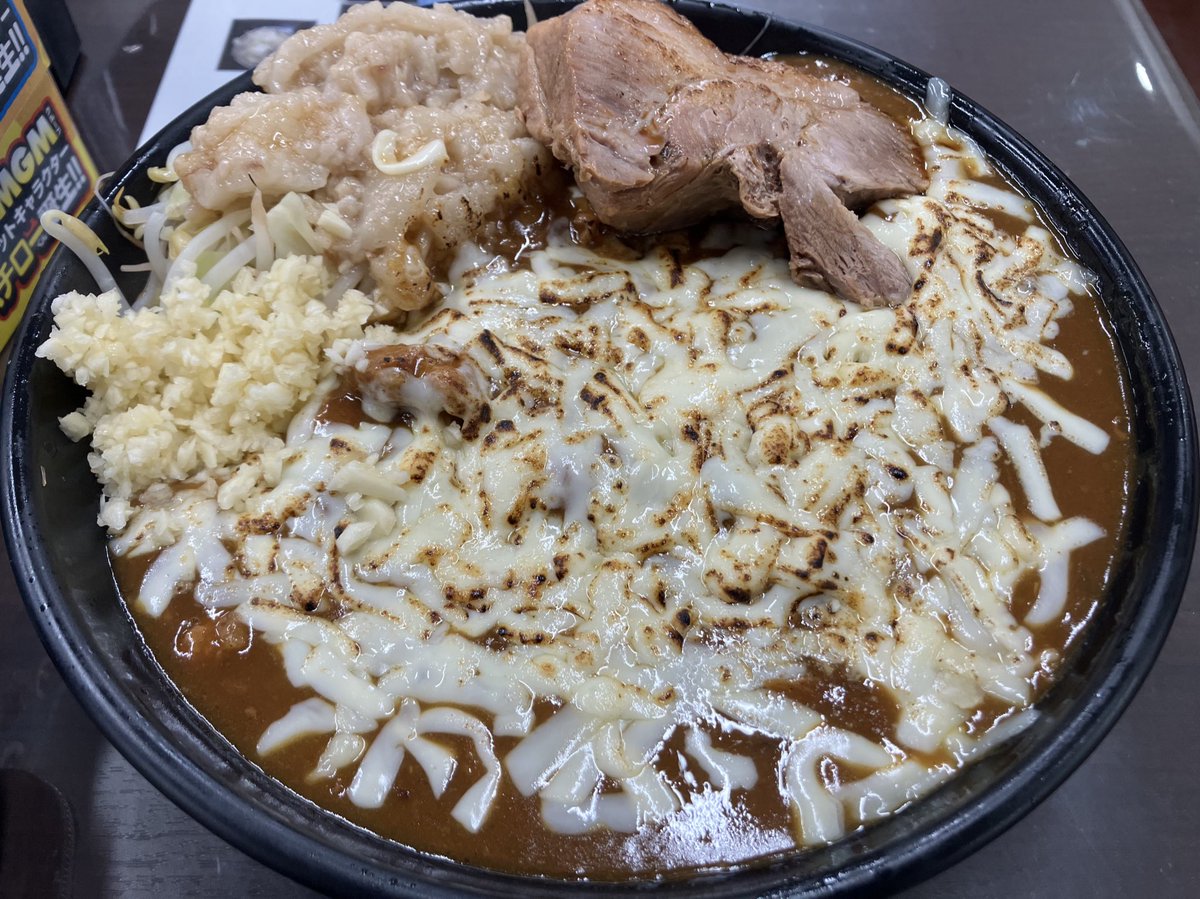 prado7159's tweet photo. 富次郎　豚カレー麺400
今日はライスやめて豚一枚にした https://t.co/mDinyMVcjs