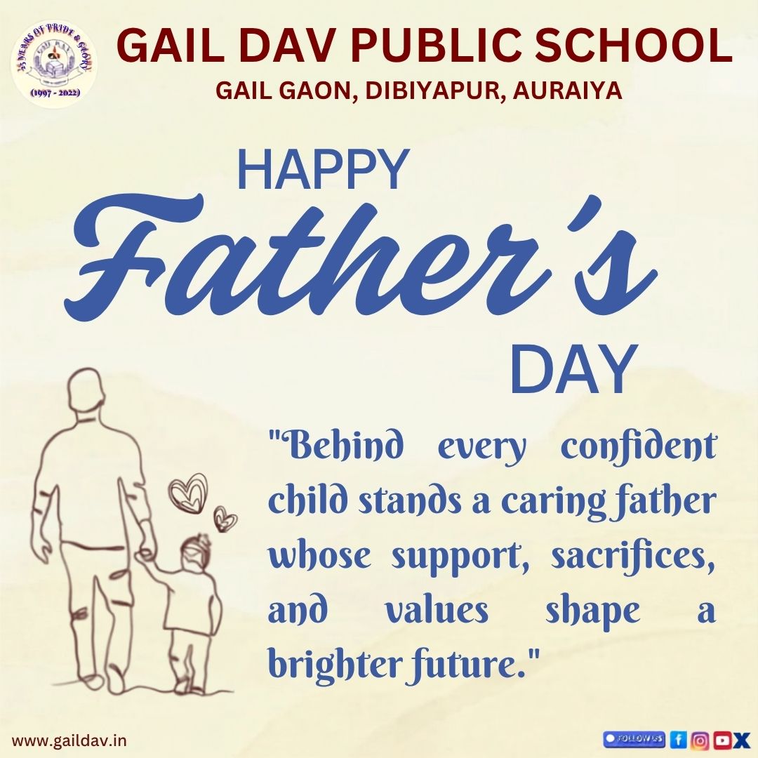 GailDavps's tweet photo. Happy Father's Day! 

Today, we celebrate the love, strength, guidance, and sacrifices of fathers who inspire us to dream big and achieve our goals. Thank you for being our first teachers, strongest supporters, and lifelong role models. https://t.co/godNW9Uv65