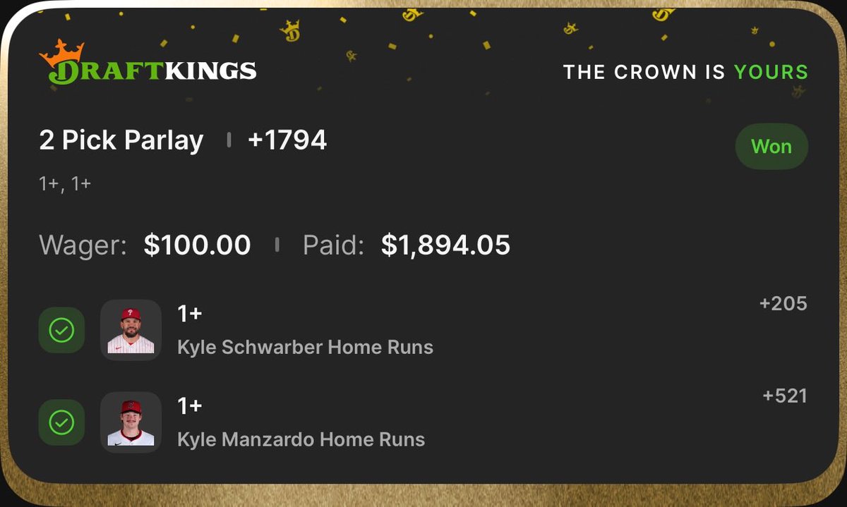 onlyparlays's tweet photo. Kyle x Kyle ✅ https://t.co/xYOh3UiTgD
