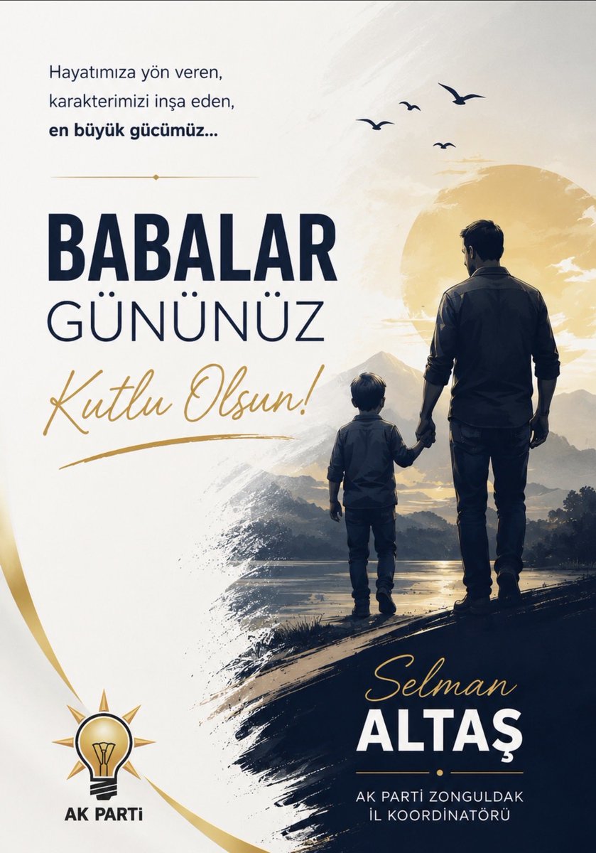 selmanaltasordu's tweet photo. Hayatımıza yön veren, sevgisiyle güç veren, fedakârlığıyla yolumuzu aydınlatan tüm babalarımızın Babalar Günü’nü kutluyorum.

Ahirete intikal etmiş kıymetli babalarımızı rahmet ve minnetle anıyor, mekanlarının cennet olmasını diliyorum.

Bu vesileyle, kıymetli babam merhum Namık Altaş’ı da rahmet, özlem ve dualarla anıyorum.

Tüm babalarımızın Babalar Günü kutlu olsun.