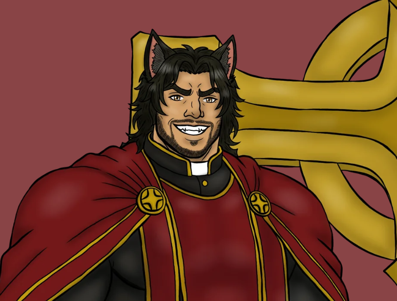 MrFortuneDraws's tweet photo. [OC] Father Deston "Big D" Fortune

Big D's a large canine-human hybrid priest who uses an even larger electromagnetic gravity hammer.

(If I reach 40 members on P8treon, I'll include some headshots and more NSFW drawings of him)

#bara #OC https://t.co/k2DKmfphIm