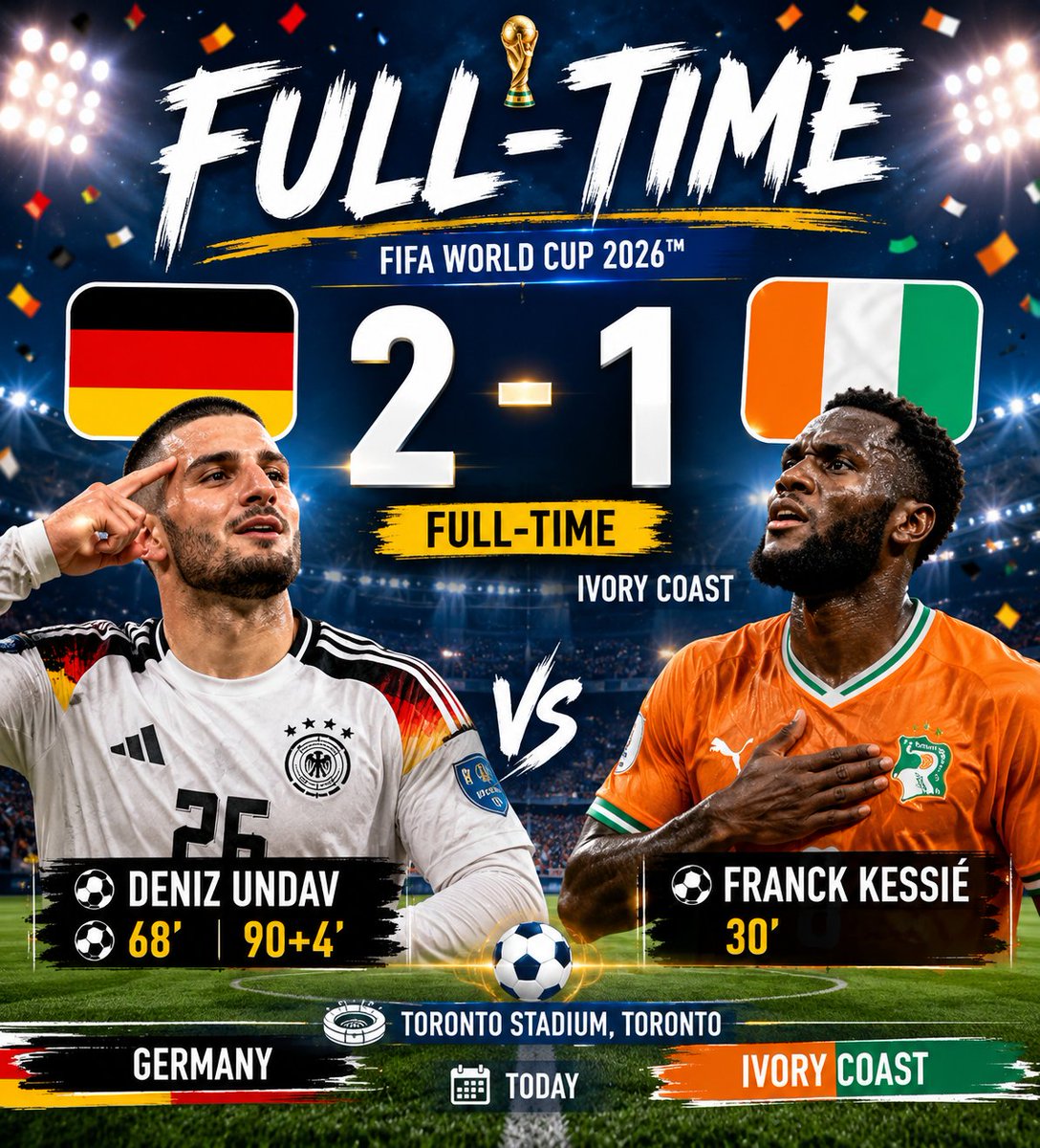 wcupdates01's tweet photo. Late winner hosl by the Germany to take them to the next round of the world cup.
#Football #FIFAWorldCup2026 https://t.co/1OgCVJQkNR