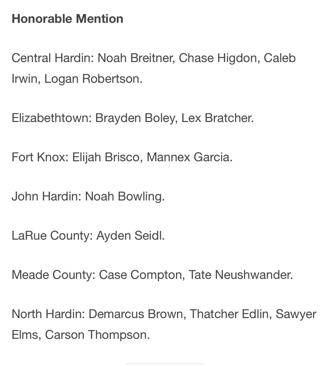 CoachEastridge's tweet photo. Proud of my guys! More names from CH coming to these lists soon! https://t.co/DDzqiOMzk8